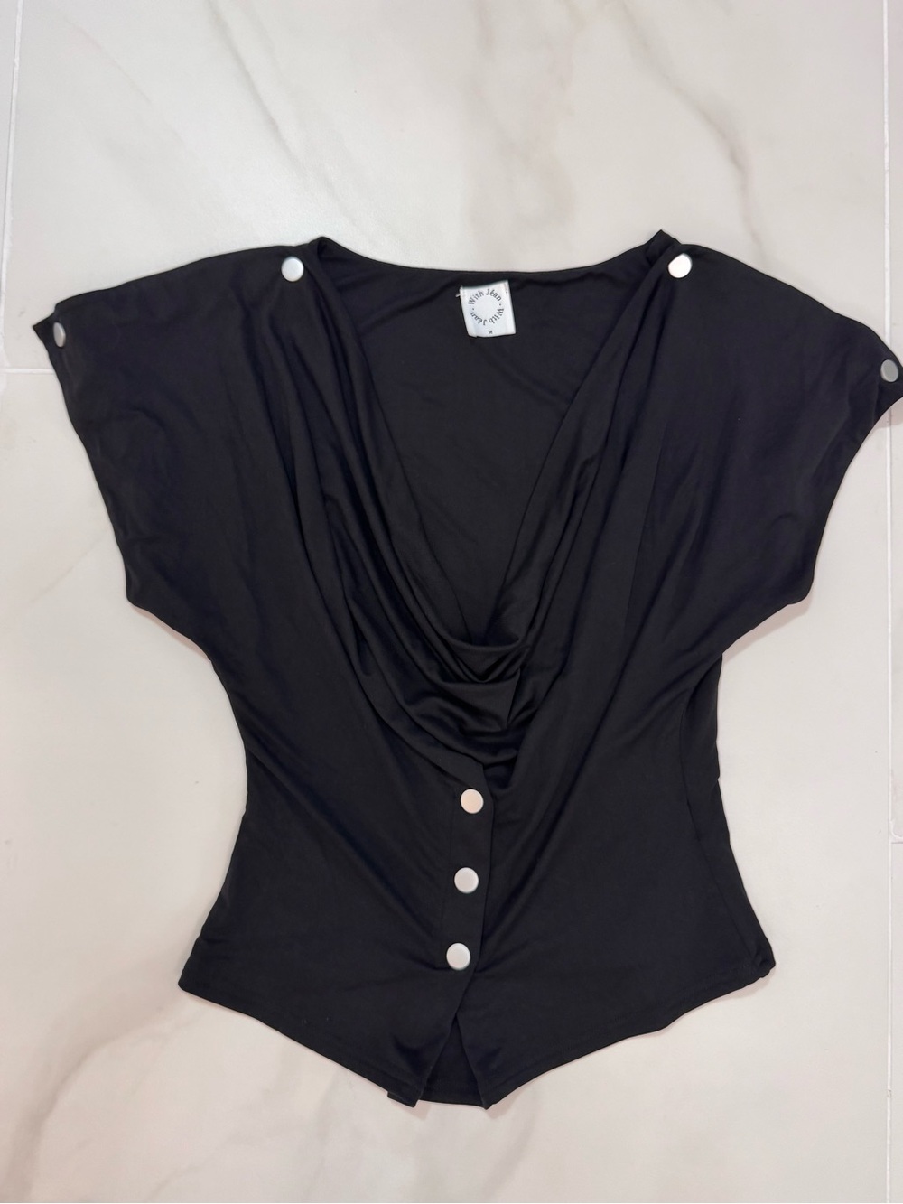With Jean SIENNA TOP | BLACK M - Picture 6 of 11